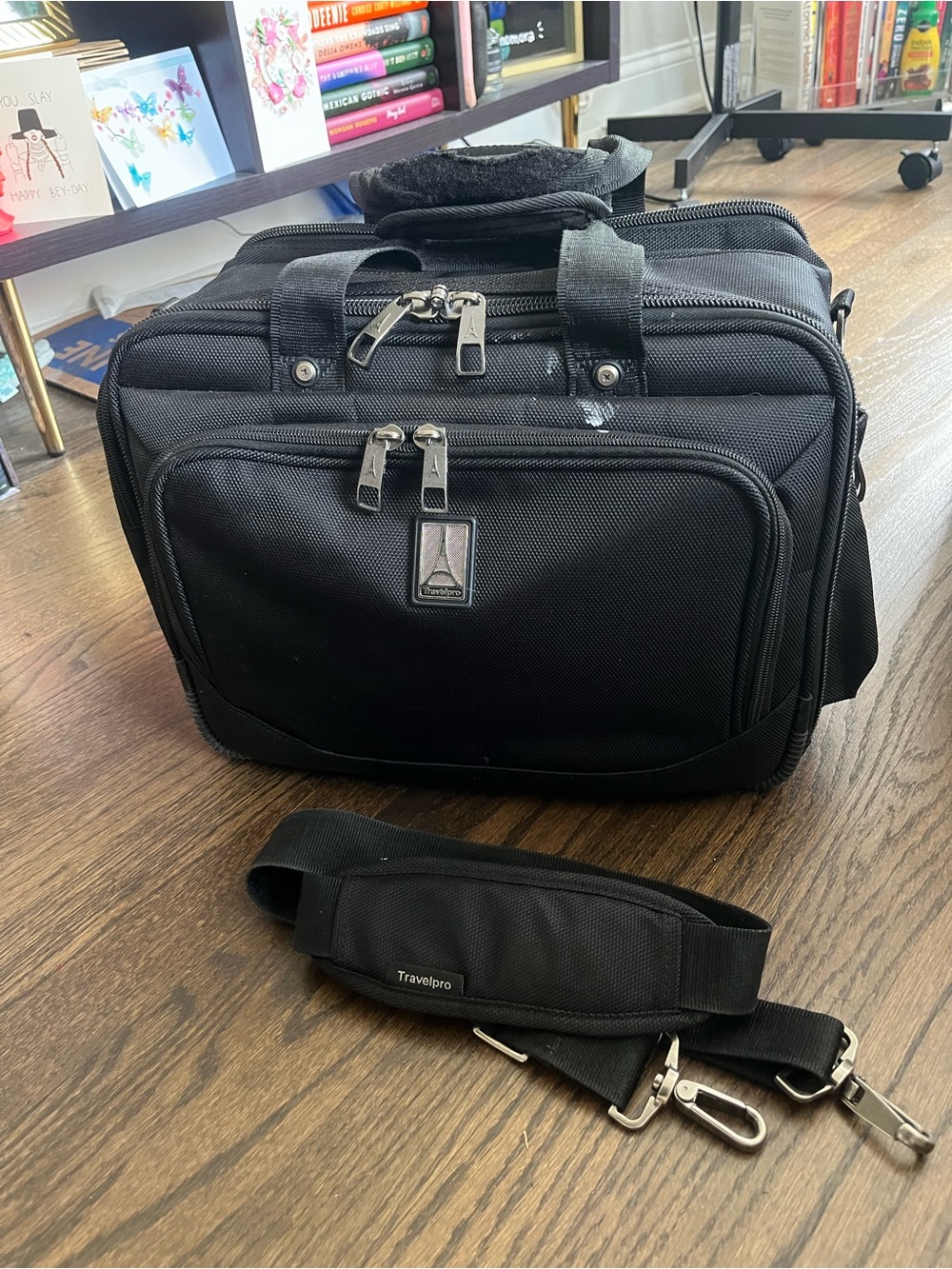 Travelpro Black Flight Attendant Tote Bag
